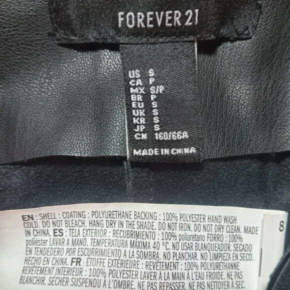 Straps Mini Skirt Pleather Goth Punk - Picture 4 of 5